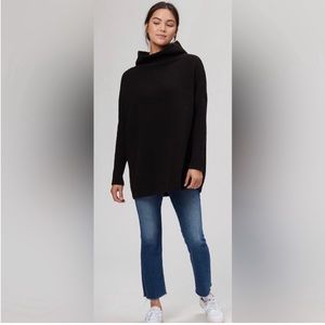 Free People Ottoman Sweater Size Medium Color Black NWT